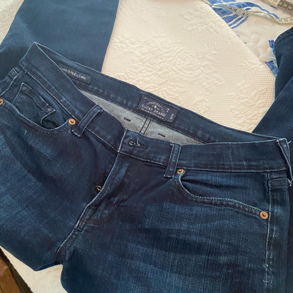 Lucky Brand Dark Blue Charlie capri